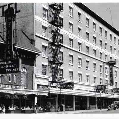 Market Street Chehalis, WA ca. 1940's: Copyright: no; Origformat: Print-Photographic