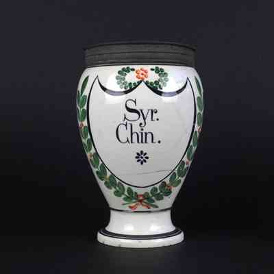 Wet Drug Jar: "Syr. Chin." [chinchona syrup]