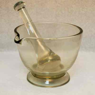 Glass Mortar and Pestle