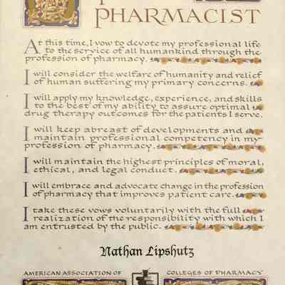 Oath of a Pharmacist