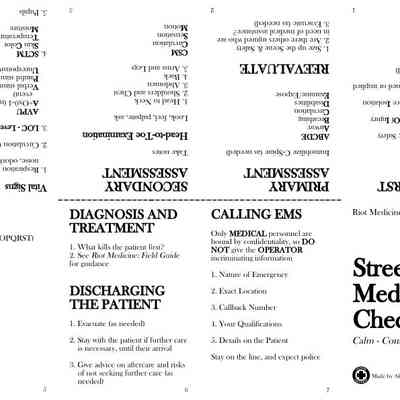 Street Medic's Checklist
