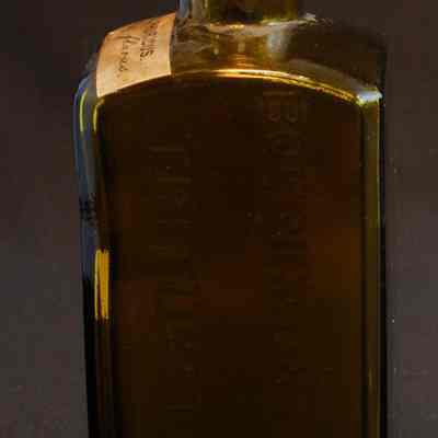 Glass "Triturations" Bottle, Mercurius Sulphuricus