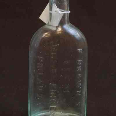 F. Brown's Essence of Jamaica Ginger Bottle