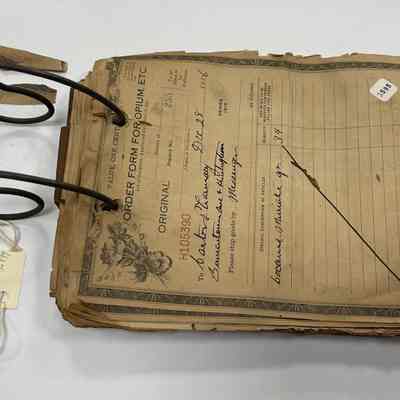 Narcotic Order Forms and Holder