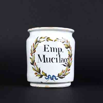 Apothecary Vessel, "Emp. Mucilag:"