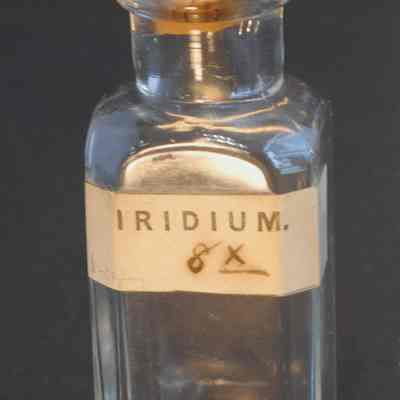 Glass Homeopathy Bottle, Iridium