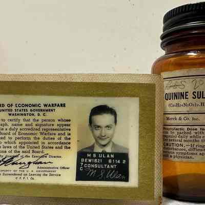 Quinine Sulfate Merck + BEW Card