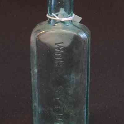 Prof. Low's Worm Syrup Bottle