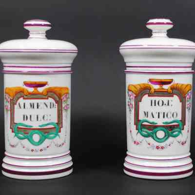 Apothecary Jar, "ALMEN: DULC:"
