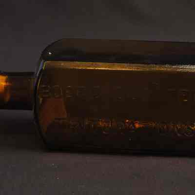 Glass "Triturations" Bottle, Aloin