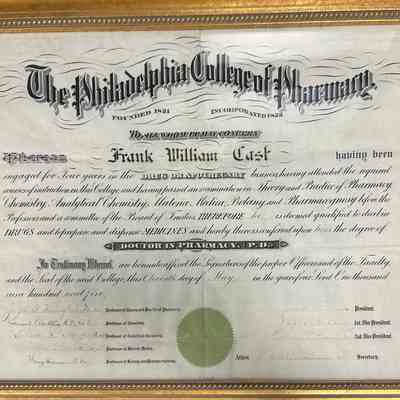 Doctor of Pharmacy Certificate