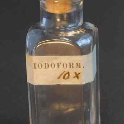 Glass Homeopathy Bottle, Iodoform