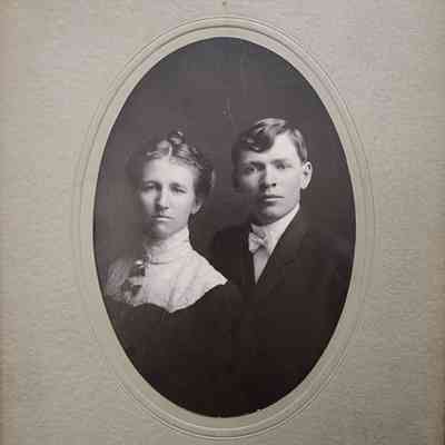 John and Lena Burke Card Photo by Imes
