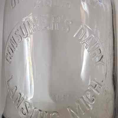 Consumer's Dairy Embossed Quart Bottle
