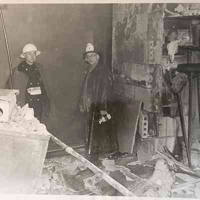 State Office Building Fire, 1951, Photo