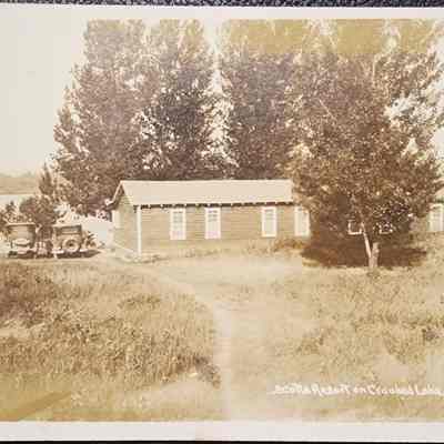 Scott's Resort on Crooked Lake, Lake, Mich. RPPC
