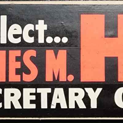 Re-Elect James M. Hare Secretary of State Democrat Bumper Sticker
