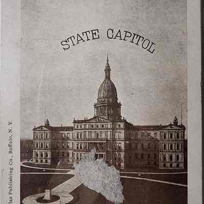 State Capitol Sliding Souvenir Postcard