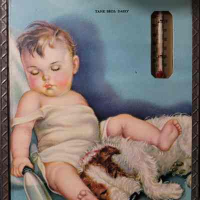 Tank Bros. Dairy Advertising Thermometer