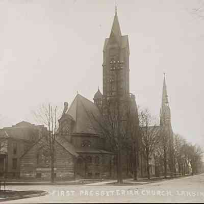 First Presbyterian Church, Lansing, Mich., RPPC