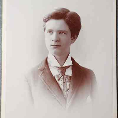 Portrait of a Teen Boy Cabinet Card by Paddack