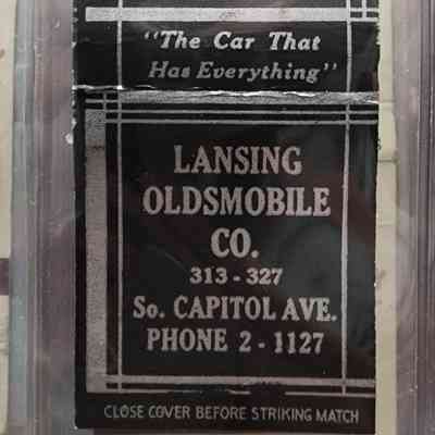 Lansing Oldsmobile Co., Lansing, Matchbook