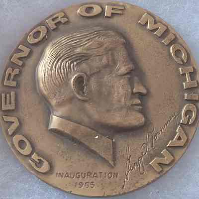 Gov George Romney Inauguration Medallion
