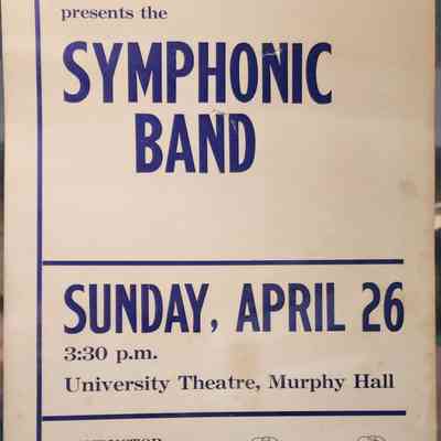 Kansas University Symphonic Band Poster