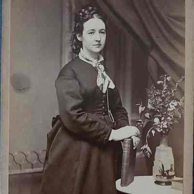 Portrait of a Woman Cabinet Card by Engelhart