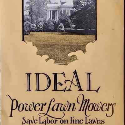 Ideal Power Lawn Mowers, Lansing, Mich. Pamphlet