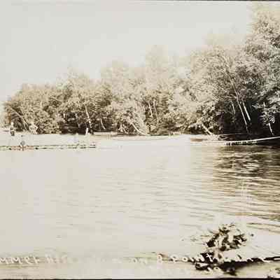 A Summer Afternoon on 8 Point Lake, Lake, Mich. RPPC