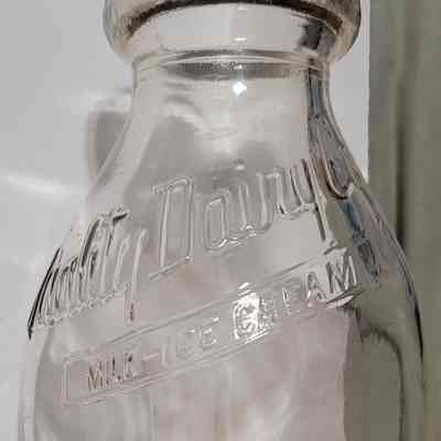 Quality Dairy Co. Embossed Quart Bottle