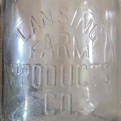 Lansing Farm Products Co. Embossed Quart Bottle