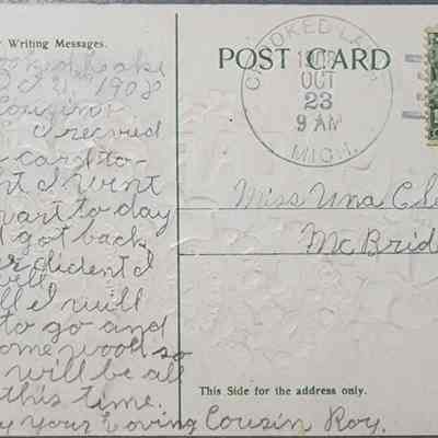 Crooked Lake Postmark Postcard