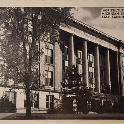 Agricultural Building, Michigan State College, East Lansing, Michigan, Postcard