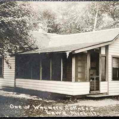 One of Wauneta Cottages, Lake, Mich. RPPC