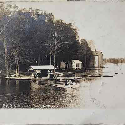 Waverly Park, Lansing RPPC by Walter