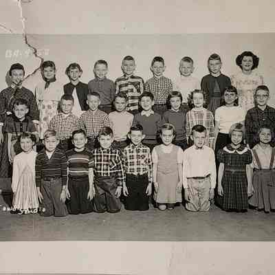 Class Photo, 1958, RPPC by Kowalski