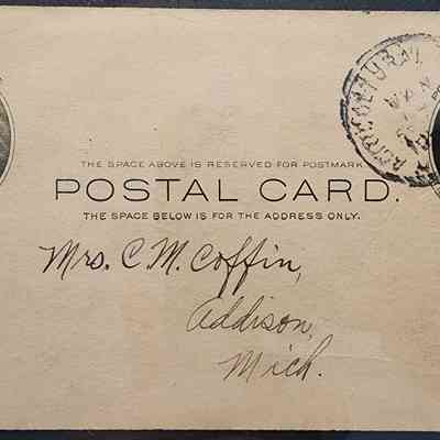 Agricultural College, Mich., 1904, Postal Card