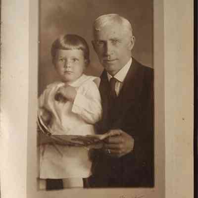 Portrait of a Man and Child Photo by Imes