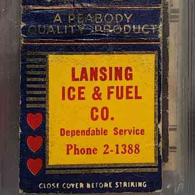 Lansing Ice & Fuel Co. Matchbook