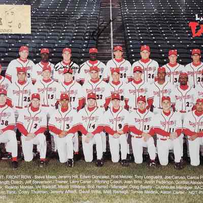 Lansing Lugnuts Signed Team Poster