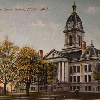 Ingham County Court House, Mason, Mich., Postcard