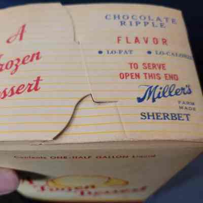 Miller's Sherbet Dairy Dessert Box