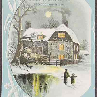 J.A. Gunderman Sewing & Machines, Lansing Advertising Trade Card