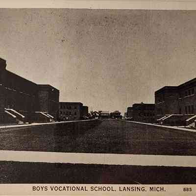 Boys Vocational School, Lansing, Mich., Postcard