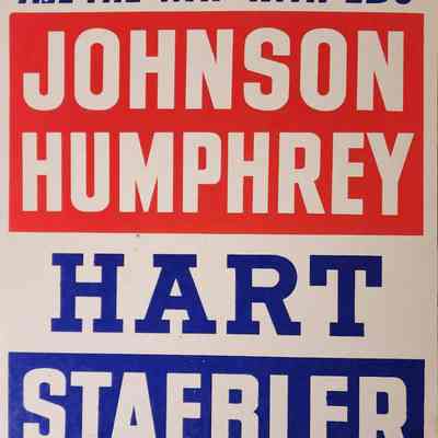 Johnson-Humphrey-Hart-Staebler Coattail Poster