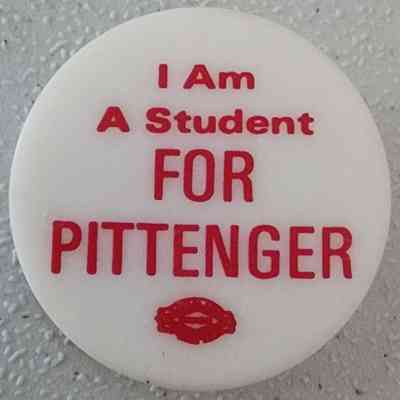 I Am a Student for Pittenger Plastic Pin