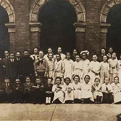 Townsend St. School Seventh Grade Class RPPC