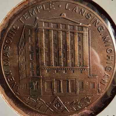 Masonic Temple Corner Stone Laying Token